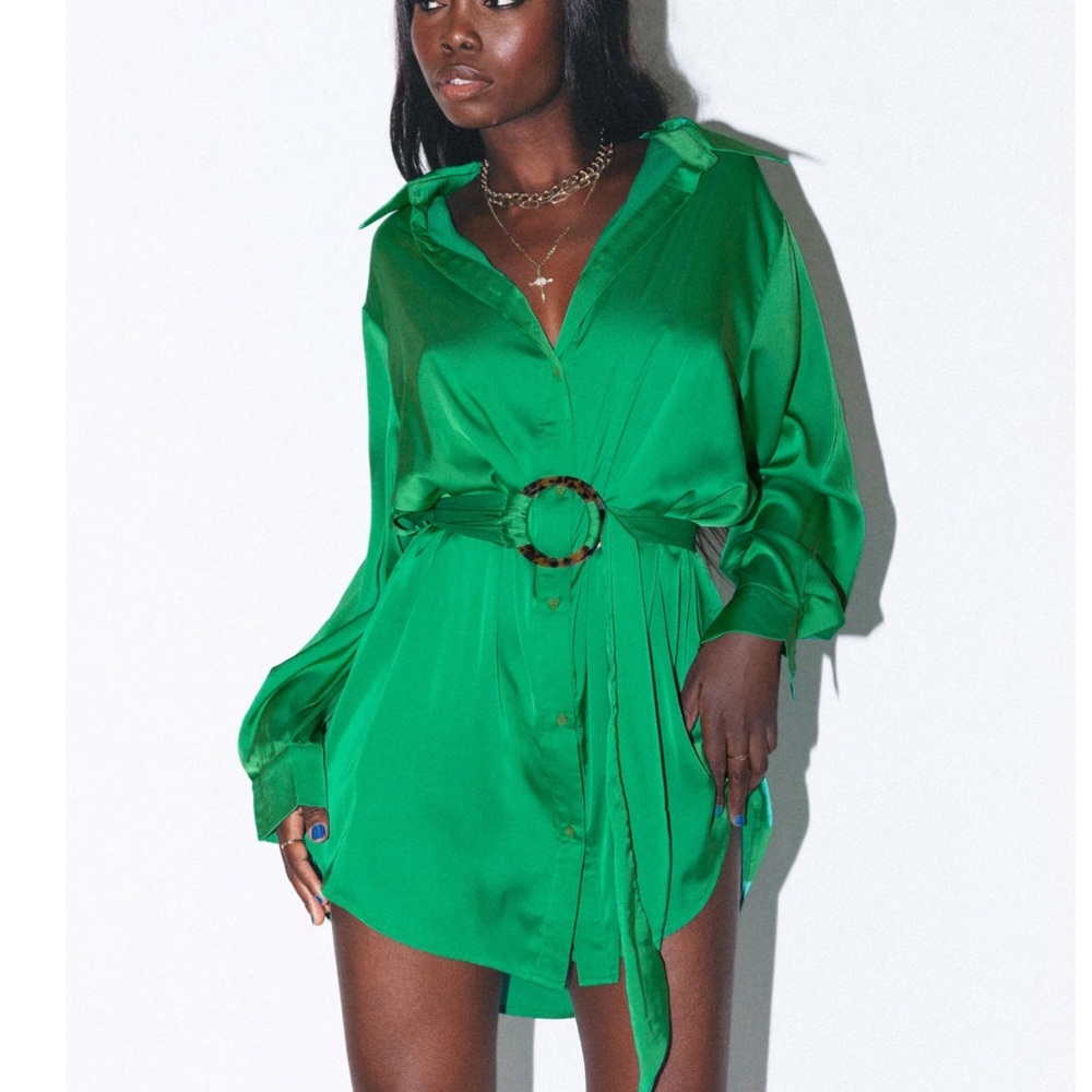 Princess polly green dress worn once
